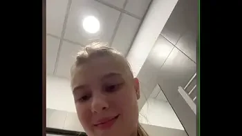 Creampie pussy. Squirting in public and fingering