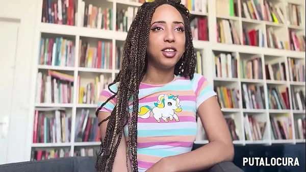 PutaLocura - La bellísima mulata Luna Blackx le saca la leche a Torbe después de una entrevista cachonda