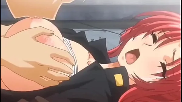 Hentai redhead gets gangbanged