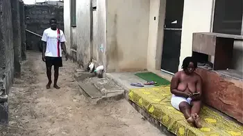 TWO FRIENDS FUCK A BAD BITCH OUTDOOR WHILE NEIGHBORS HAD GONE TO WORK.