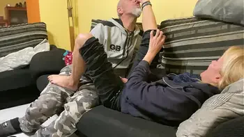 AMATEUR REAL COUPLE - PASSIONATE SEX IN HOME with LITTLE BLONDE and WILDSPAINMAN