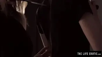 Lesbian with huge tits get finger fucked hard by her friend