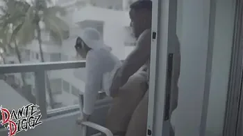 Phat Booty Latina Shanice Luv Gets A Balcony BBC Dick Down And Squirts In Front Of Everyone At Xbiz Miami