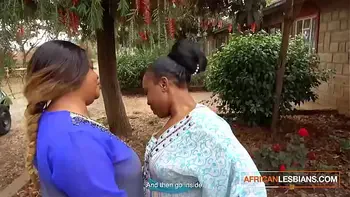 African Married MILFS Lesbian Make Out In Public During Neighbourhood Party
