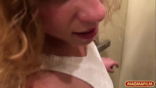 Trashy babe gets anally cummed