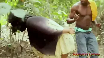 BBW BIG BOOBS AFRICAN CHEATING WIFE FUCK VILLAGE FARMER IN THE BUSH - 4K HAEDCORE DOGGY SEX STYLE