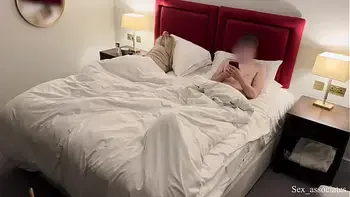 Step Mom And Son Share a Bed In A Hotel Room
