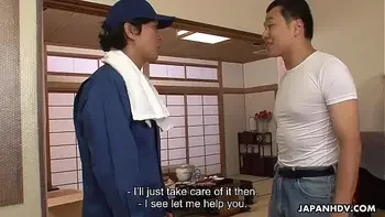 Japanese worker, Nozomi Koizumi sucks dick, uncensored