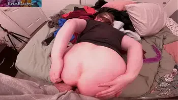 Stepson dumps his load in his stepmom