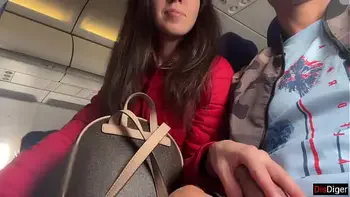 Risky Public Jerking Off On A Plane Full Of People - Public Dick Flashing