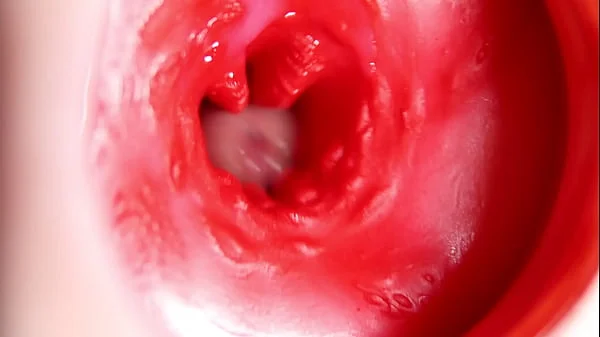 This beautiful pussy is pulsating and squeezing my cock! Camera inside the hole!