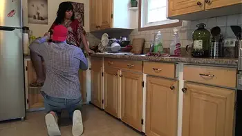 Turkish stepmom is SHOCKED when her stepson licks his own cum out of her pussy