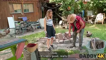 DADDY4K. Lowkey stepson didn’t know how his fiancee is good in sucking his Daddy’s cock