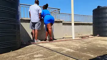 Sneaking Up On My Big Ass Neighbor and She Was Down for Doggystyle on Her Couch