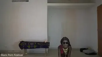 Perfect ebony tits and skinny chocolate body