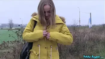 Public Agent - Petite blonde college girl with big ass gets sweaty and pink as she cums on my cock