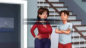 Summertime Saga - Milf Stepmom gets a sexy massage- Part 1