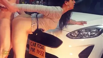 My pussy pays for the car repair