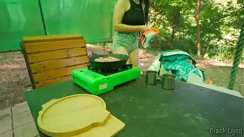 COMPLETE GIRLFRIEND EXPERIENCE: Camping, Fishing, Cooking and Outdoor Sex!
