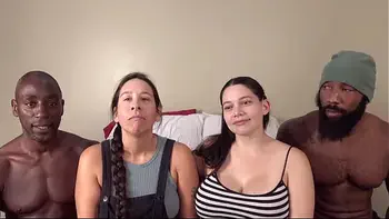 Desperate Amateurs Bunneeblue Emma and Brooklyn getting their big tits played with in hot orgy