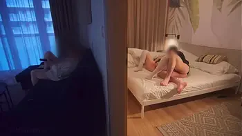 Parents Watching TV While I Fuck My Thick Stepsister In The Other Room