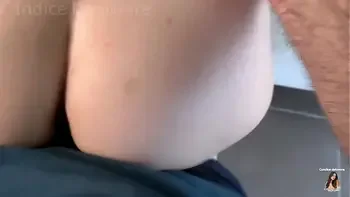 stepdaughter caught masturbating to hentai porn, fucked from behind