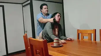 I fucked my stepmother while she was clearing the table.