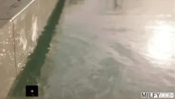 MILFY Horny Trophy Wife Piper Press Kicks Out Hubby For Pool Boy's Huge Cock