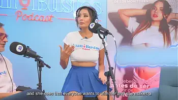 LATINA GigiDamessco Sex addict gets her pussy wet with FUCKMACHINE vibration on Podcast