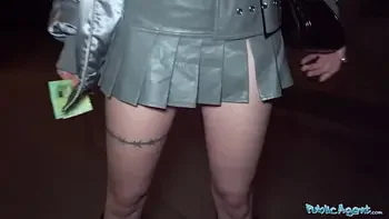 Public Agent Ginger haired babe squirts all over my cock