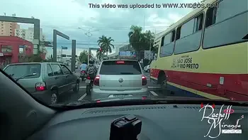 A tarada Rachell Miranda andando peladinha pelas ruas de São José do Rio Preto