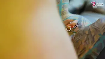 Pornstar Tattoo Artist gets Assfucked from Customer - hard Anal, ATM, facial cumshoot