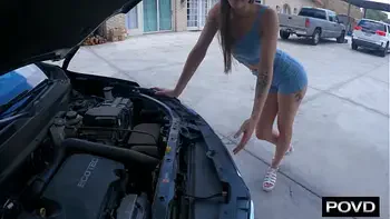 Stranded Slut Let's Stranger Use Her Like A Fuck Toy