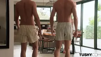 TUSHY Naughty Baddie Britney Dutch Gets DPed By Two Thick Cocks