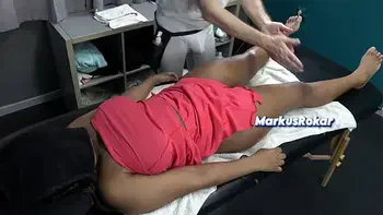 Cuckold Lover Husband Watches Masseur Massage the Big ballon Tits of his Wife