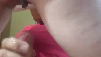 Cuckold wife dripping strangers creampie on husbands cock while he jerks off