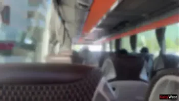 Public Dick Flashing in the Bus - Pervert Jerks Off On Girl And She Grabs His Cock