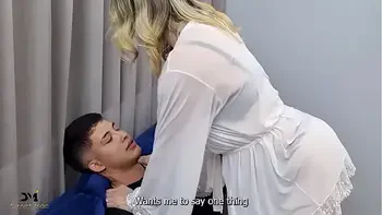 18-year-old Colombian boy has sex for the first time with his stepmother - Danner Mendez & Monique Fuentes