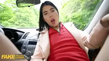 Fake Driving School Lady Dee sucks instructor’s disinfected burning cock