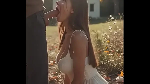 AI gf takes a throatpie like a champ