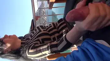 PUBLIC! JERKED OFF A HOT COCK IN A RESTAURANT