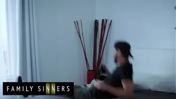 FAMILY SINNERS - Redhead MILF Seduces Her Husband's Nephew And Gets A Good Taste Of His Cock