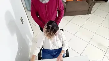 Secretary has her asshole used by her boss in the office.