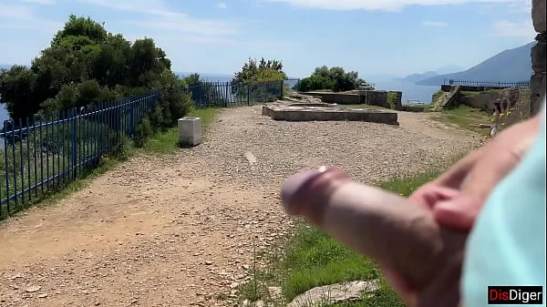 Public Dick Flashing - Girl Help Me to Cum in Mountains