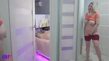 Stepdaughter with big tits spies on stepdad part 6