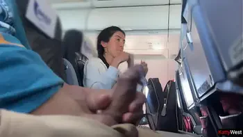 Public Cock Flashing in Airplane - Girl Brought Me To Cum In 2 Minutes