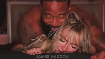 Hotwife blonde comes over for a breeding session bbc interracial