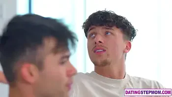 Stepmom MILF Taylor Wild anatomy lesson for her stepson and buddy