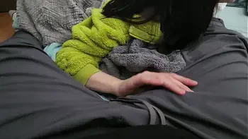 roommate rubs cock in pants for cum