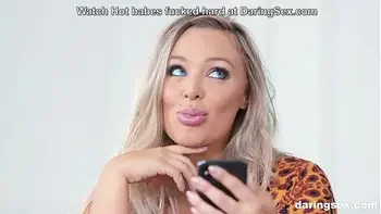 White ginger babe with puffy nipples gets pussy smashed